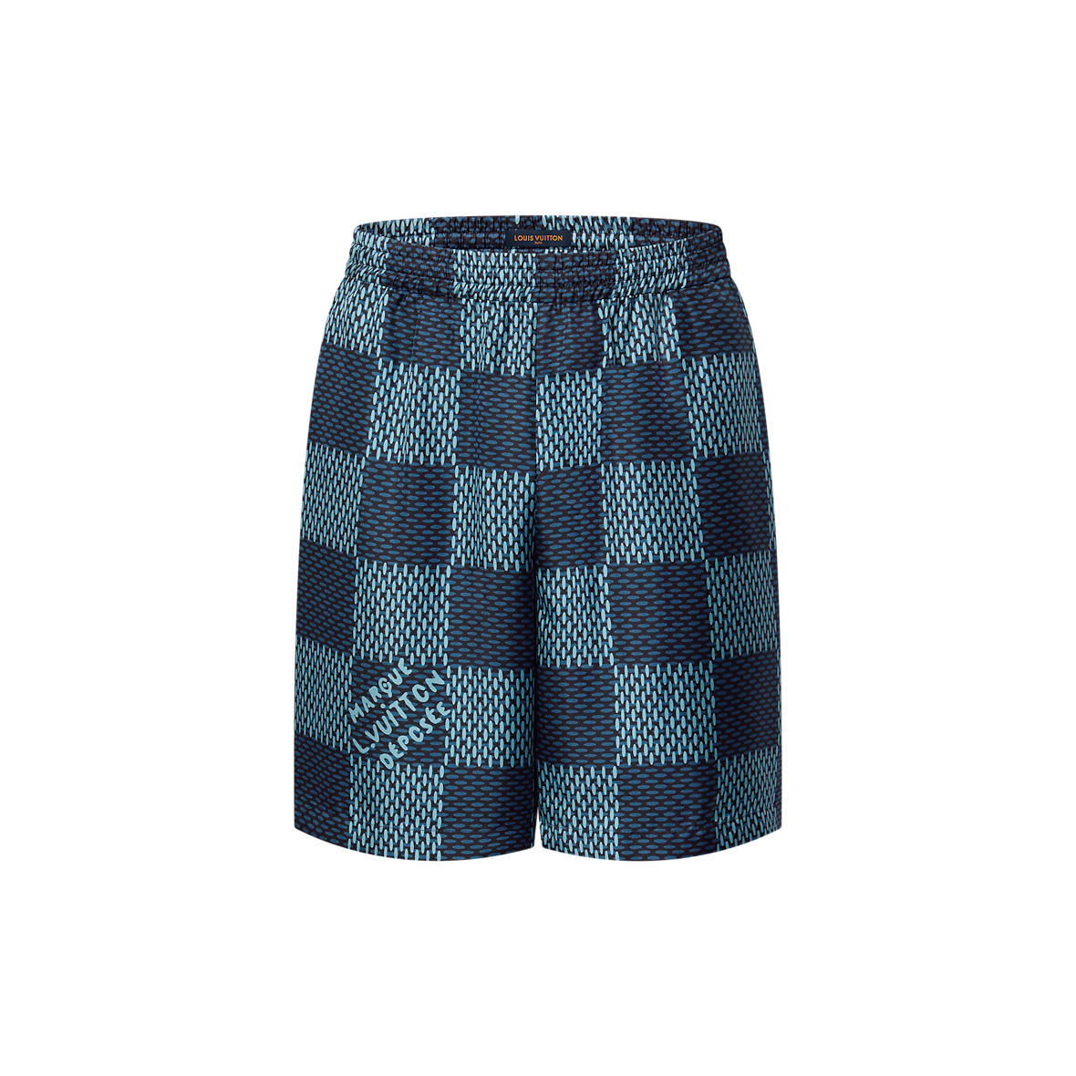 Short Damier en soie
