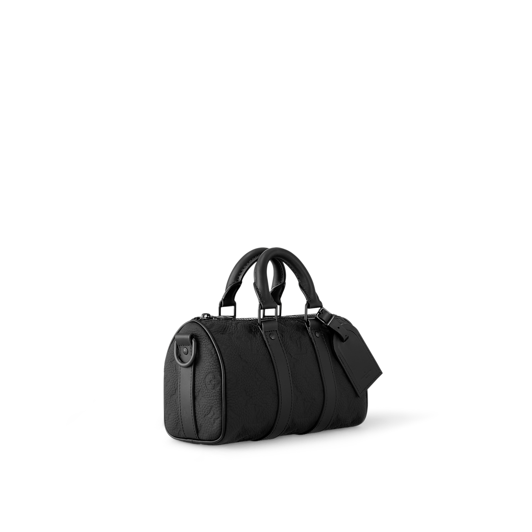 Sac Keepall Bandoulière 25 Noir Cuir