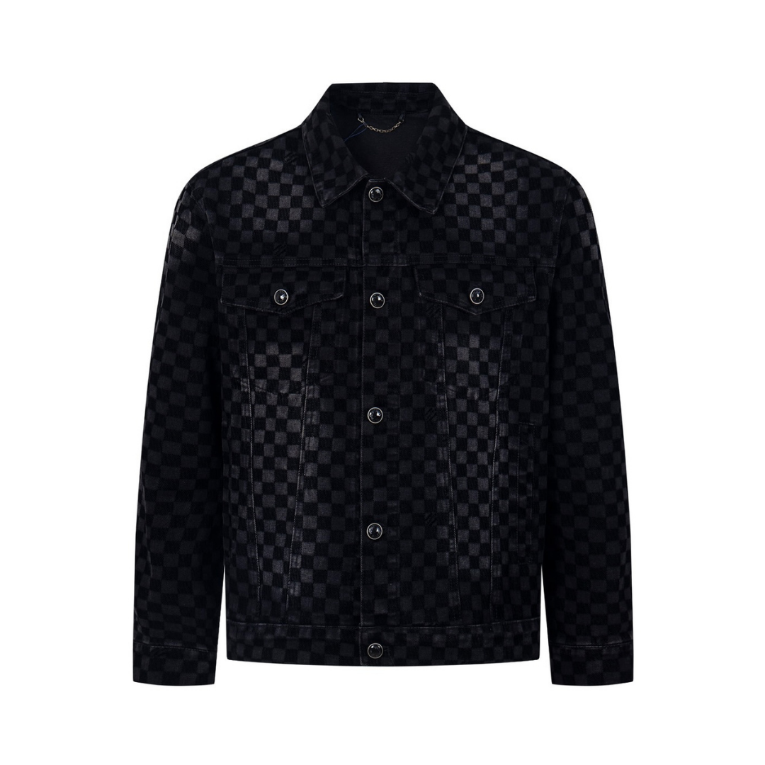Veste monogrammée Noire