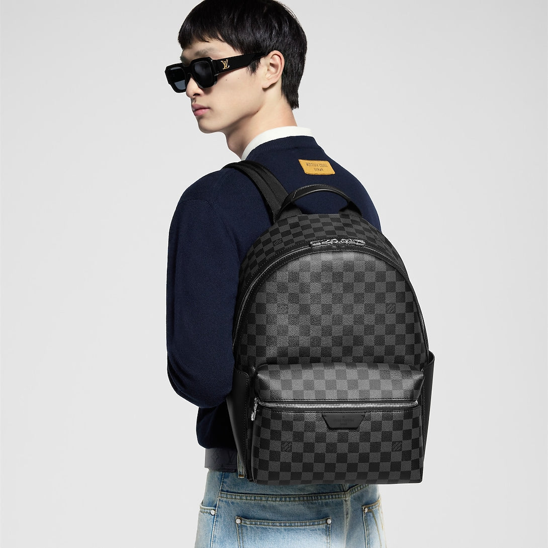 Sac à dos Discovery PM Toile Damier Graphite Noir