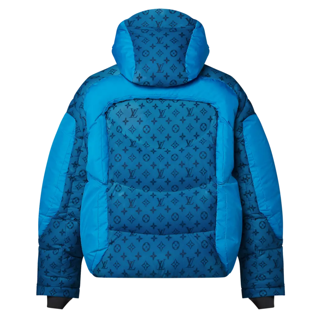 Doudoune monogrammée Bleue