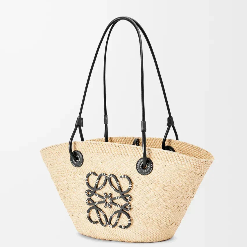 Loewe - Anagram en palmier Iraca et cuir de veau