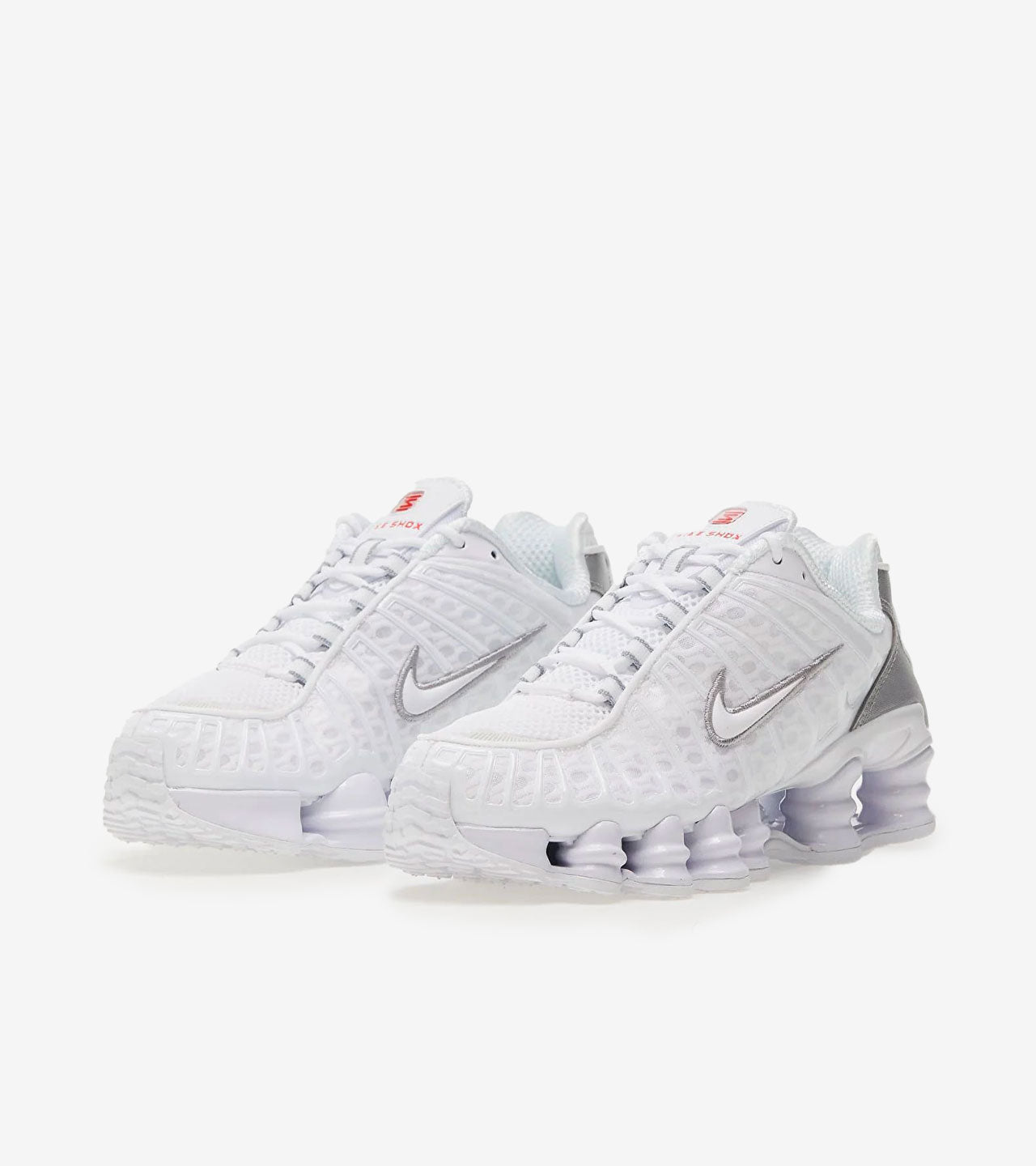 Nike Shox TL White Metallic Silver Max Orange (Women's)