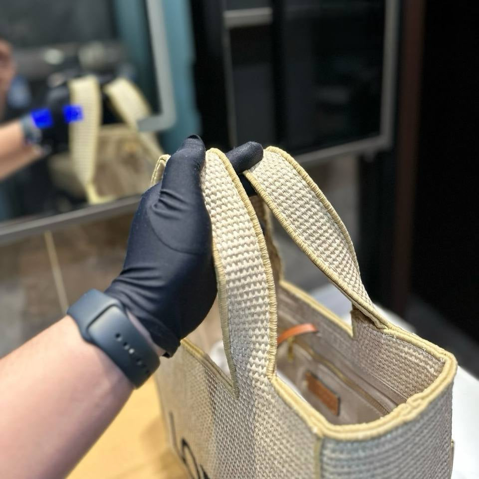 LOEWE - Font Tote Petit en raphia
